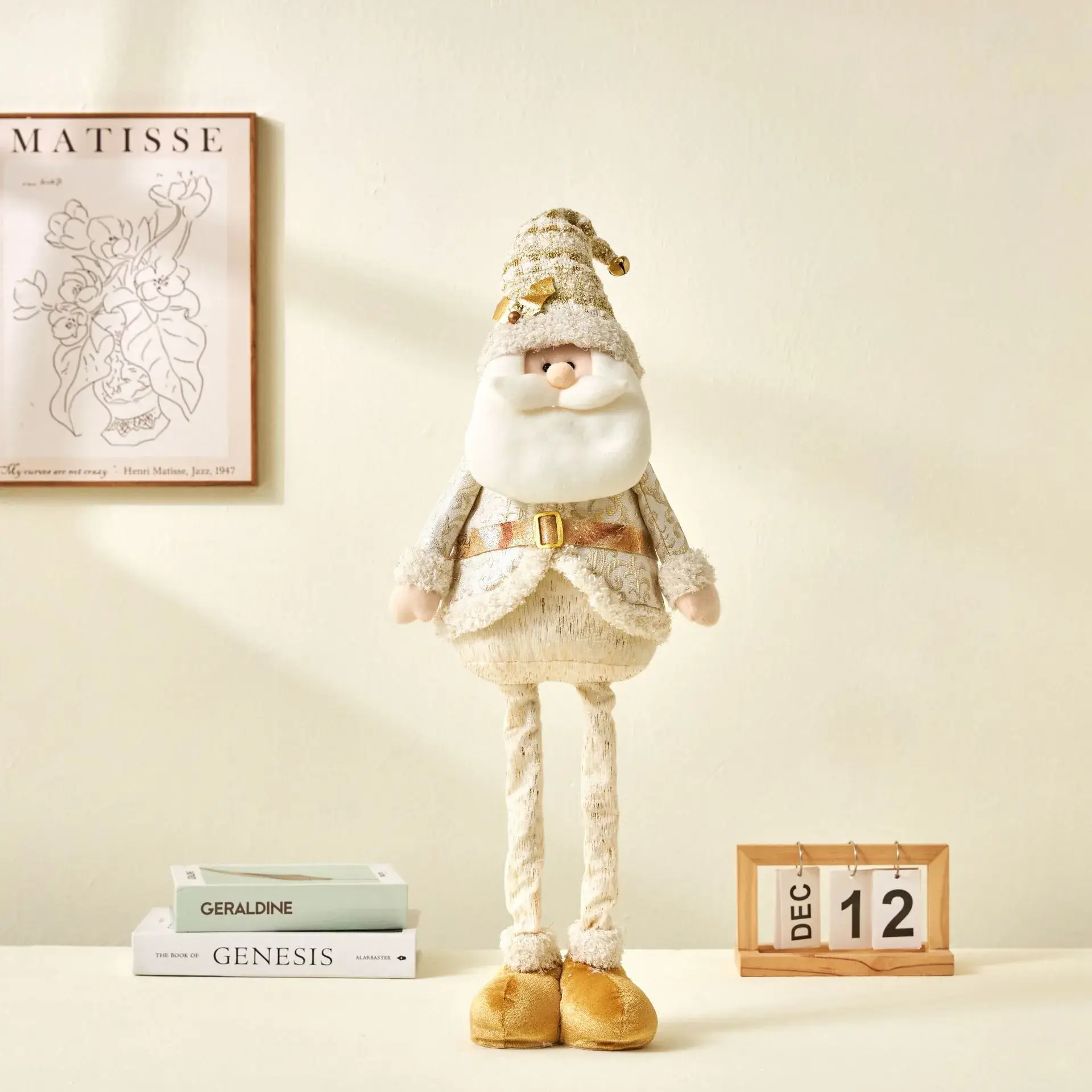 Nordic Christmas Snowman Doll with Telescopic Leg - Image 3