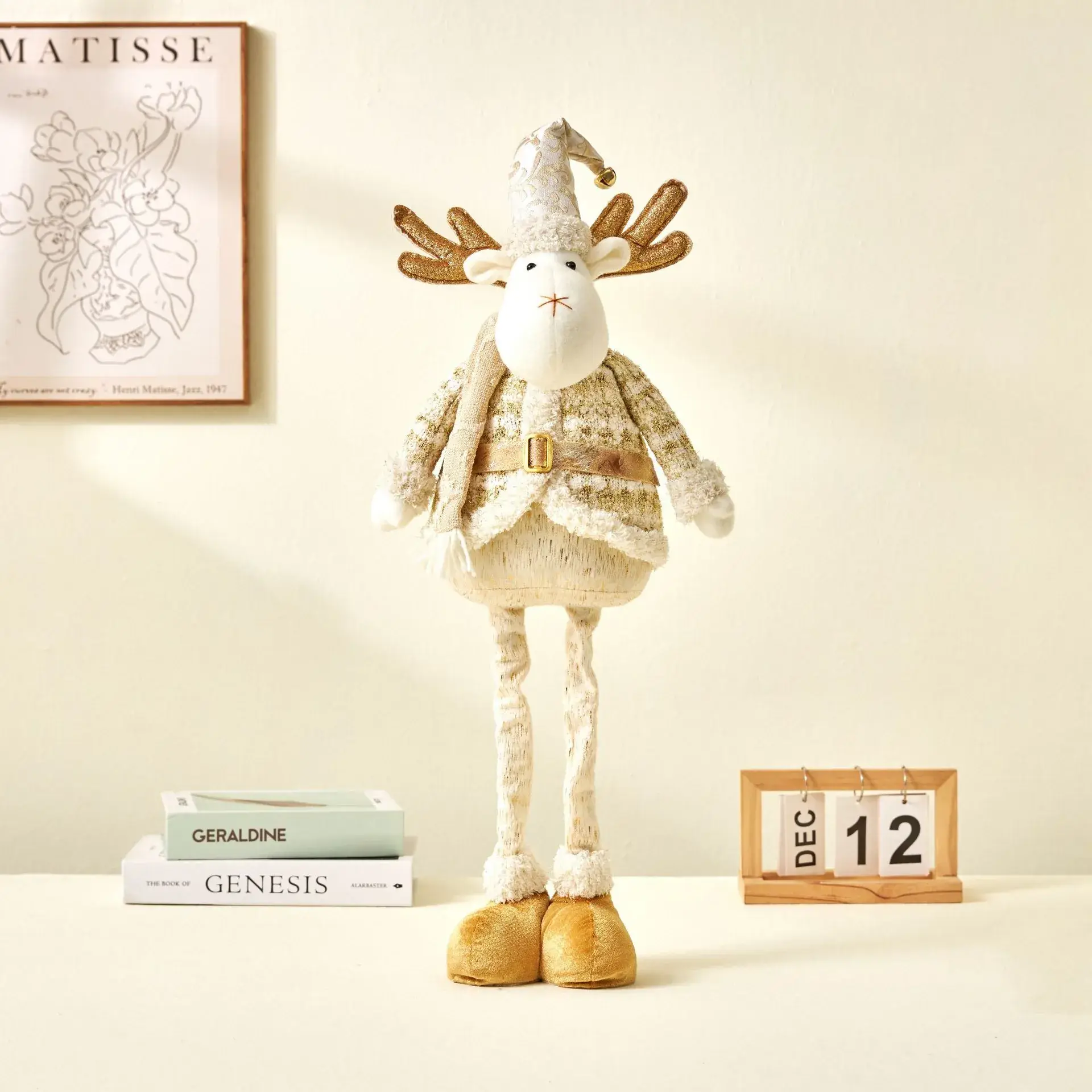 Nordic Christmas Snowman Doll with Telescopic Leg - Image 5