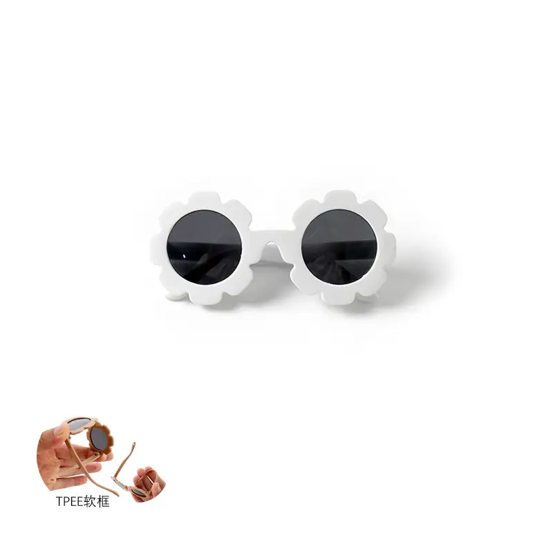 Baby Flower Sunglasses Green Polarized Kids