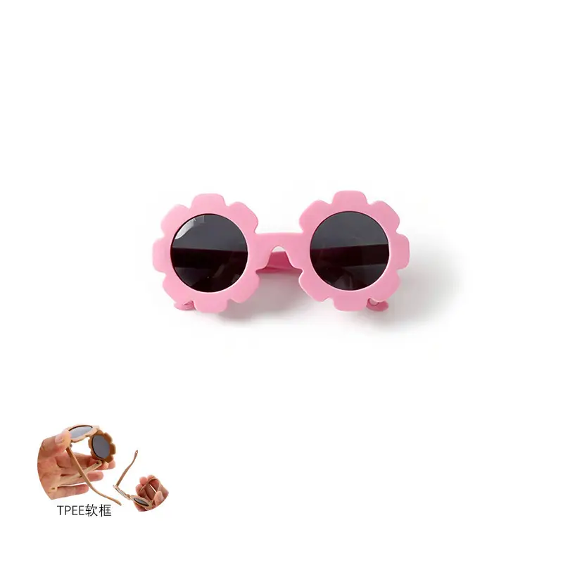 Baby Flower Sunglasses Green Polarized Kids