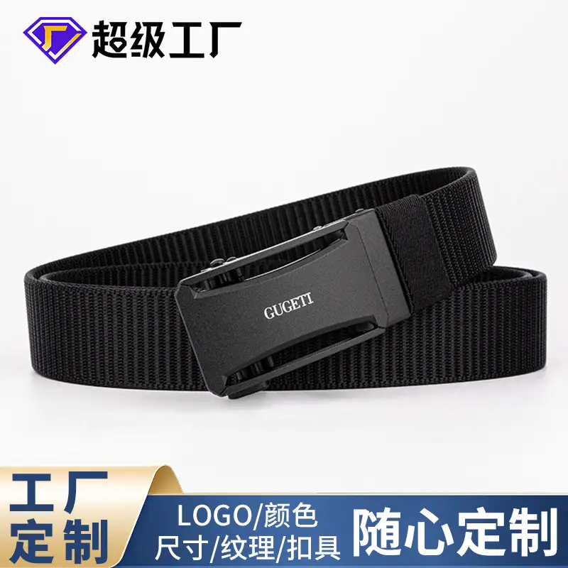 Men's Green Automatic Buckle Belt Anti-Scratch Wear Resistant - Image 8