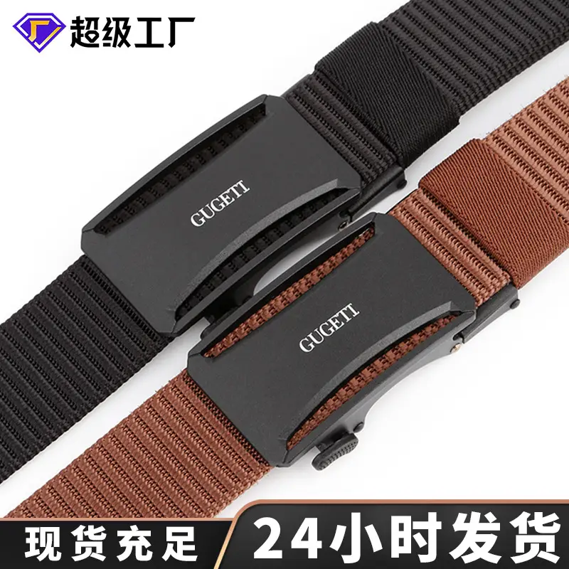 Men's Green Automatic Buckle Belt Anti-Scratch Wear Resistant - Image 9