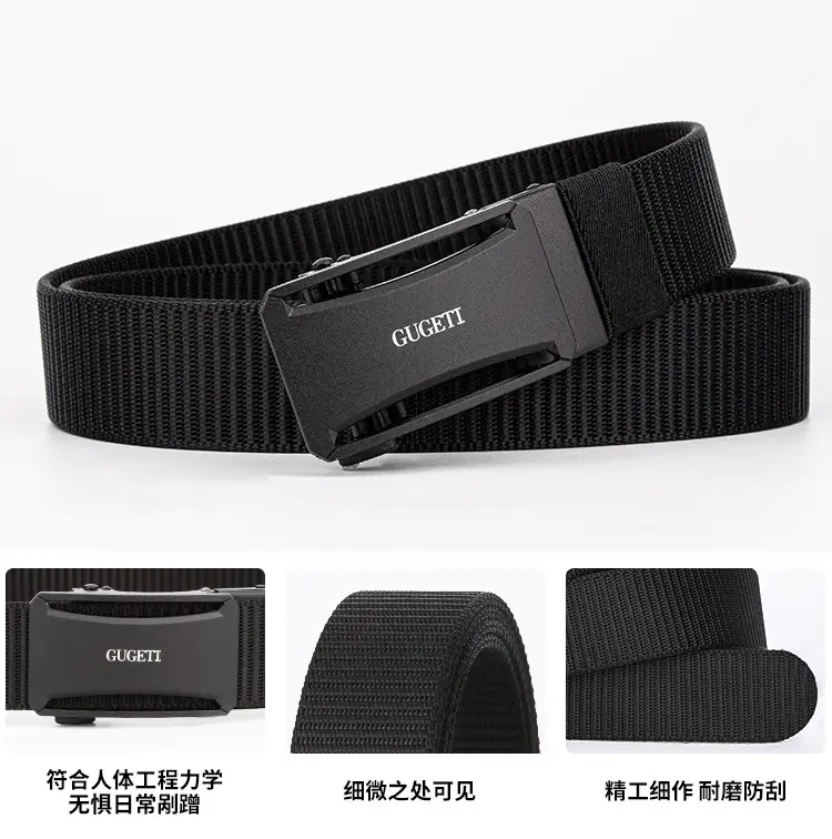 Men's Green Automatic Buckle Belt Anti-Scratch Wear Resistant β feature 11