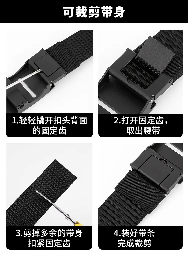 Men's Green Automatic Buckle Belt Anti-Scratch Wear Resistant β feature 12