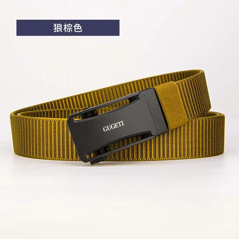 Men's Green Automatic Buckle Belt Anti-Scratch Wear Resistant - Image 3