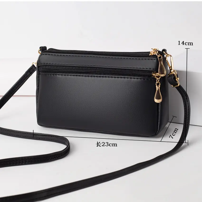 Women's Black Quilted Crossbody Bag 2026 New Model - Image 8