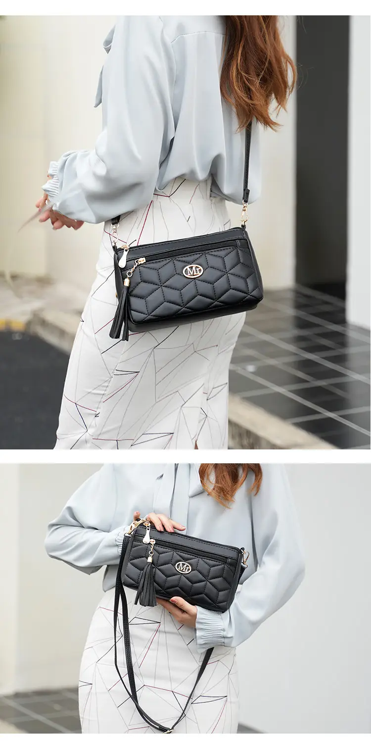 Women's Black Quilted Crossbody Bag 2026 New Model — feature 18
