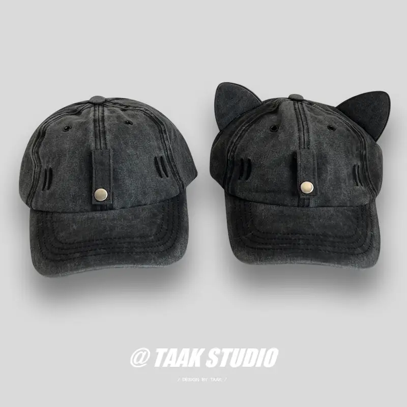 Men's Brown Baseball Cap with Sunglasses & Letter Embroidery — feature 4
