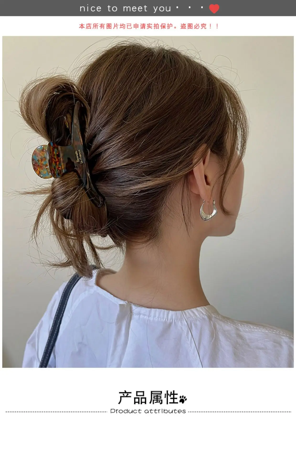 Elegant Hairpin Women's Back Clip Shark Clip — feature 2