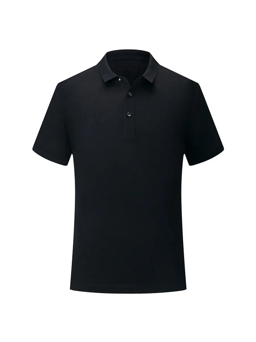 Men White Polo T-Shirt Short Sleeve Summer
