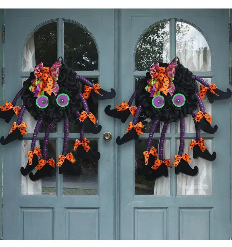 Halloween Multi-Legged Spider Wreath Decoration 192g — feature 6