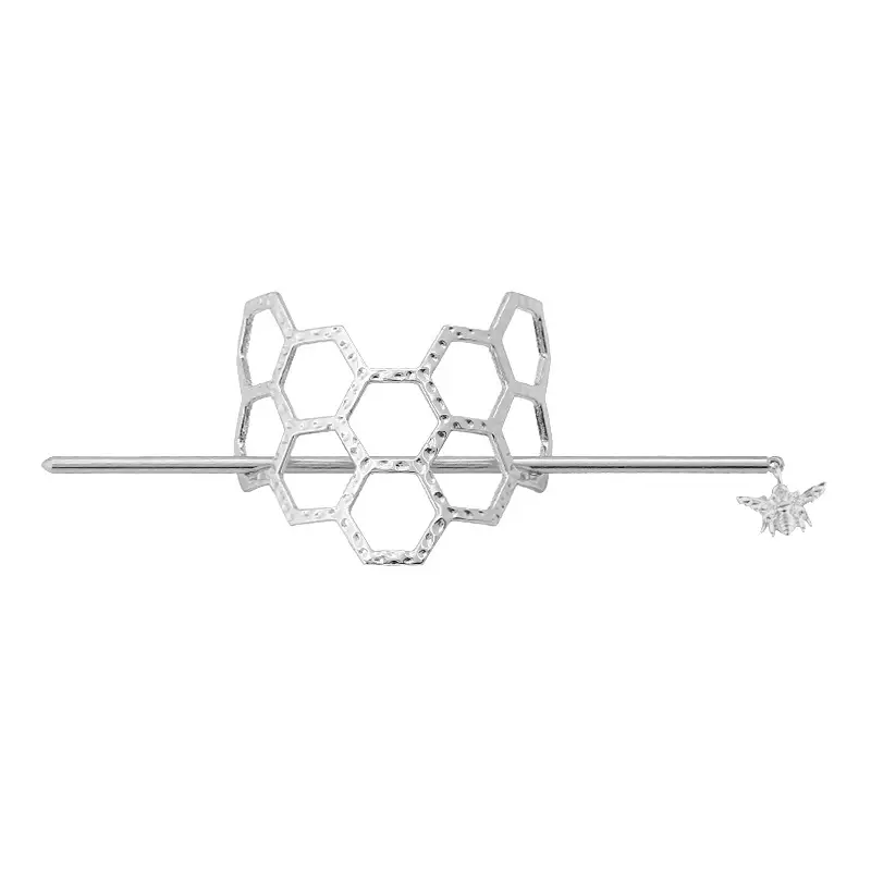 Honey Bee Hairpins Gold Silver Modern Hair Accessories