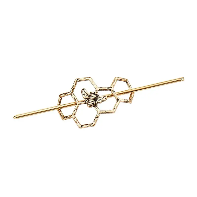 Honey Bee Hairpins Gold Silver Modern Hair Accessories