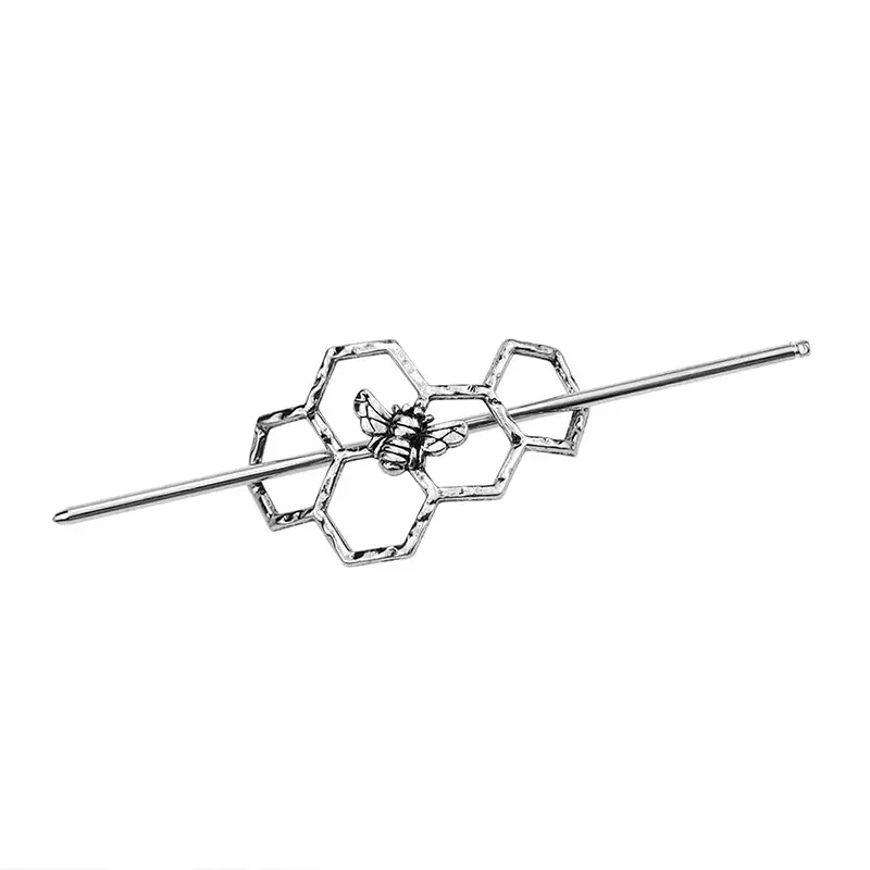 Honey Bee Hairpins Gold Silver Modern Hair Accessories