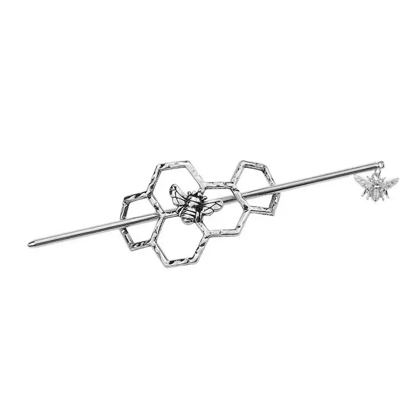 Honey Bee Hairpins Gold Silver Modern Hair Accessories