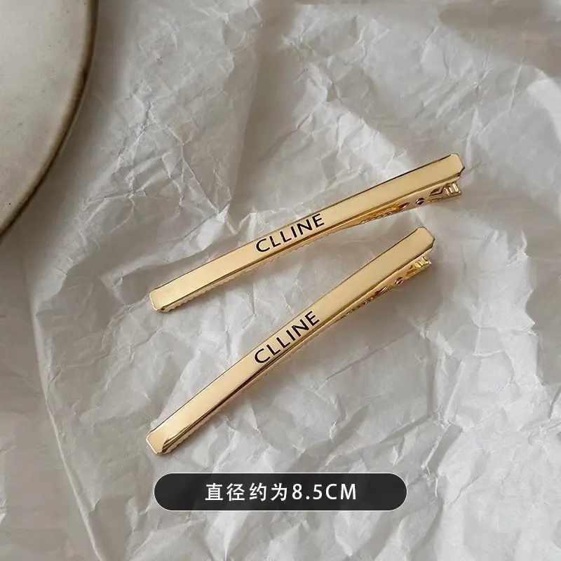 Mona Same Hair Clip Kim Silver Bangs Side Clip Pair Clip Internet Red Blogger Large Hair Clip Duckbill Clip Tide - Image 5