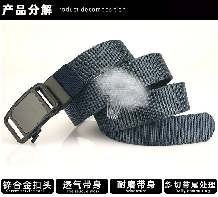 Men's Automatic Alloy Belt with Nylon Strap β feature 11