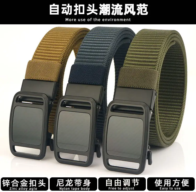 Men's Automatic Alloy Belt with Nylon Strap β feature 3