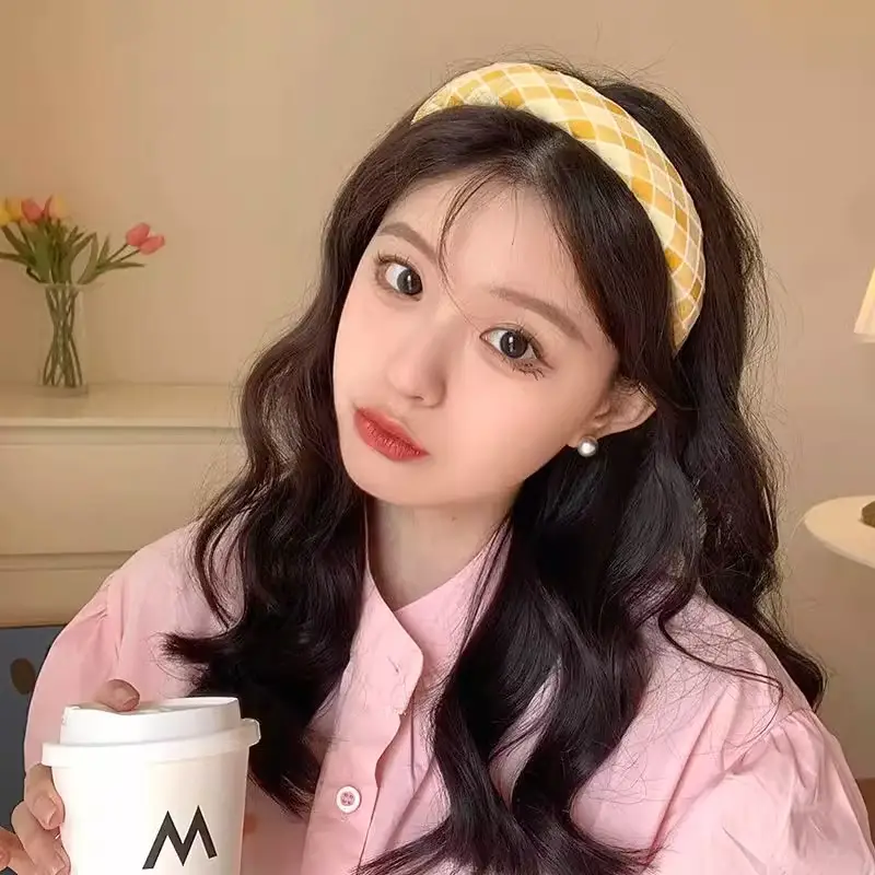 Plaid Hair Hoop for Kids with Soft Korean Fabric — feature 11