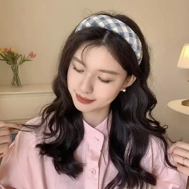 Plaid Hair Hoop for Kids with Soft Korean Fabric — feature 12