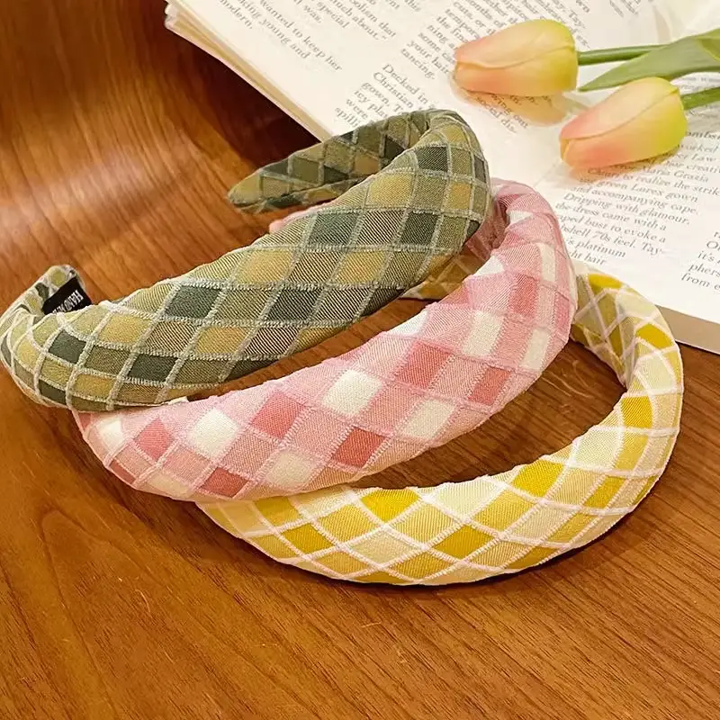 Plaid Hair Hoop for Kids with Soft Korean Fabric — feature 14