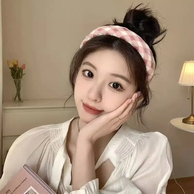 Plaid Hair Hoop for Kids with Soft Korean Fabric — feature 15