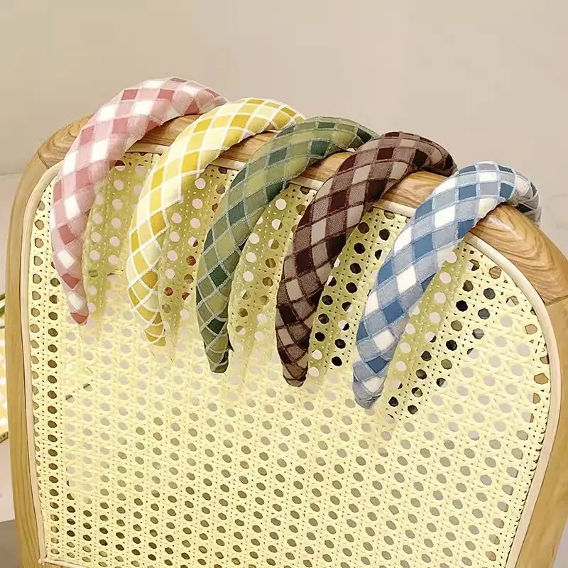 Plaid Hair Hoop for Kids with Soft Korean Fabric — feature 19