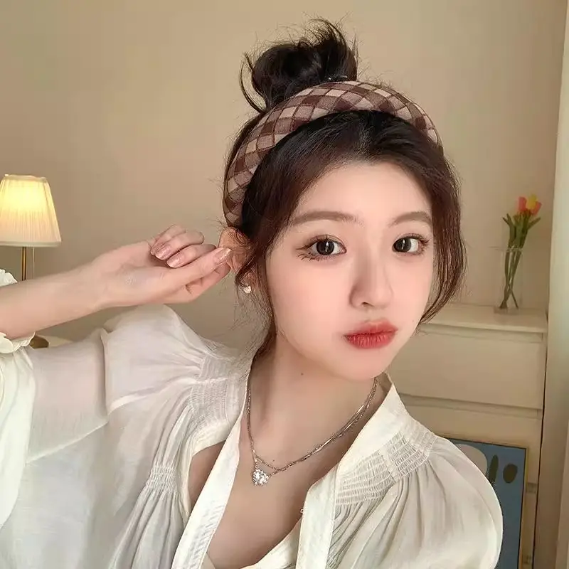 Plaid Hair Hoop for Kids with Soft Korean Fabric — feature 6