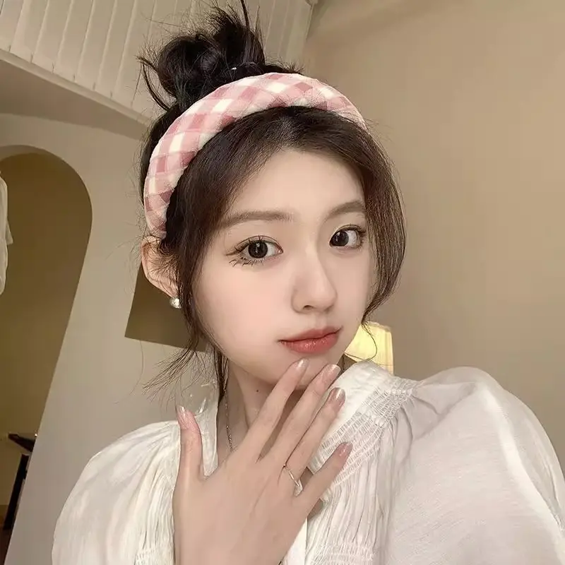 Plaid Hair Hoop for Kids with Soft Korean Fabric — feature 7