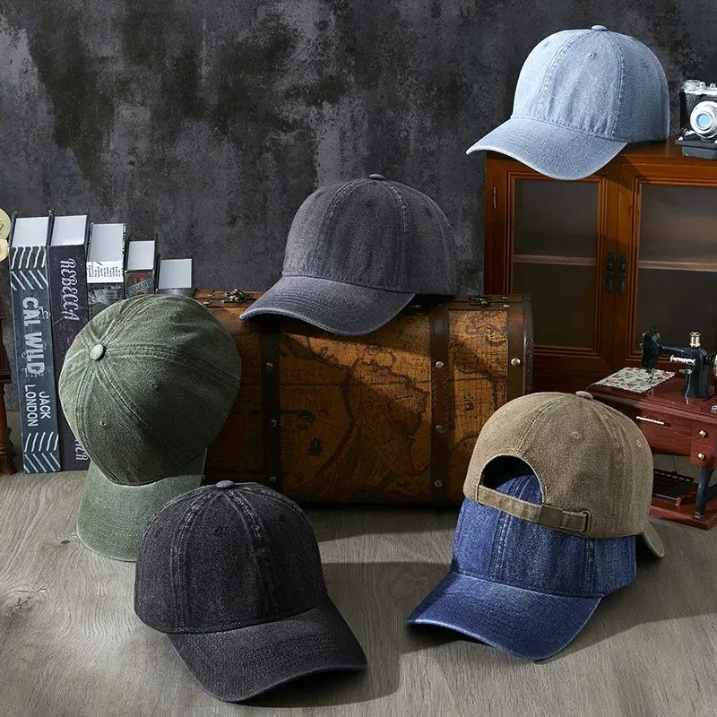 Pink Women's Retro Denim Cap Windproof Sunscreen - Image 12