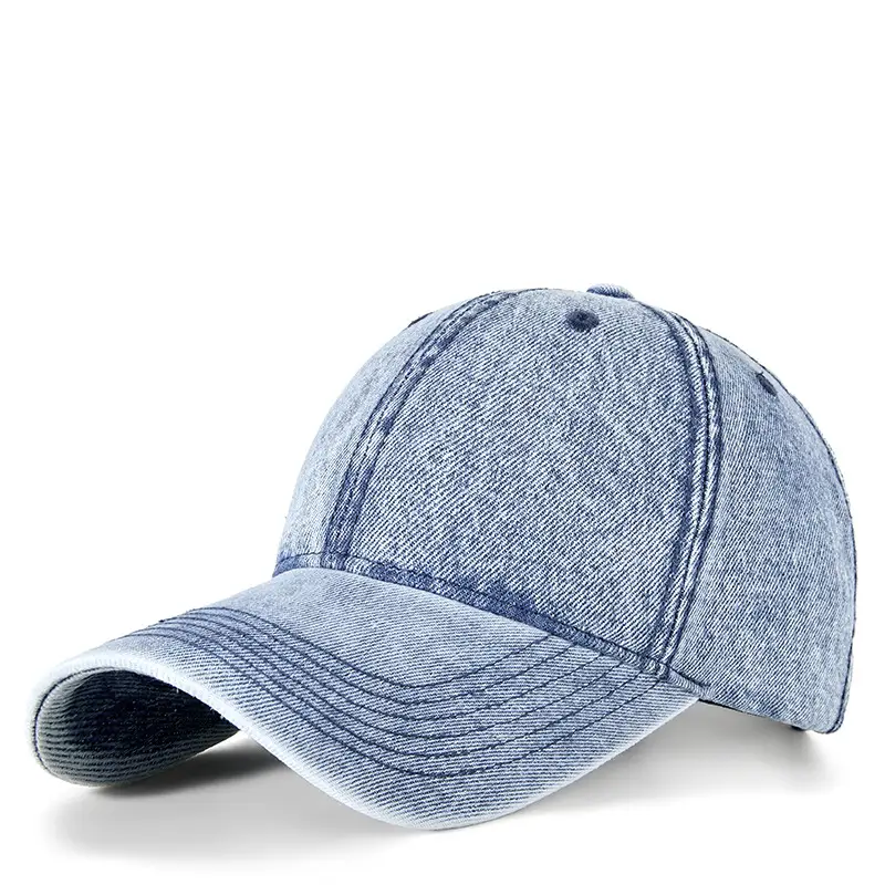 Pink Women's Retro Denim Cap Windproof Sunscreen - Image 10