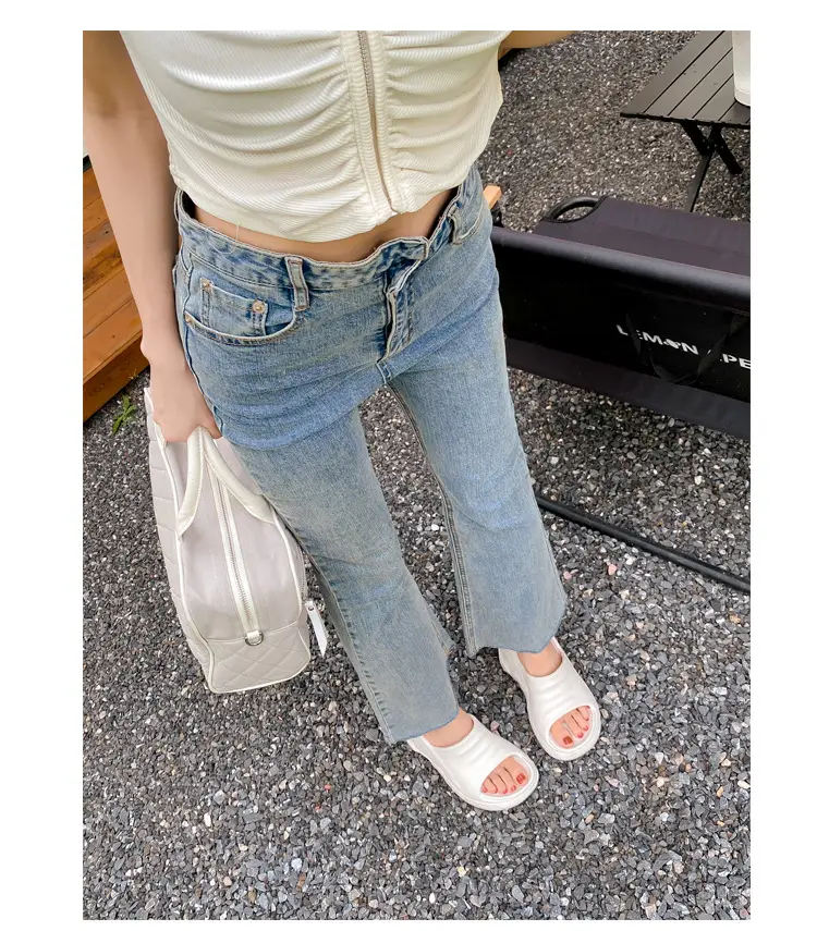 Thick-Soled Slippers for Women European and American Ins Trbottomy 10cm High Heels Eva Wedge Heels Versatile Outer Wear Beach One-Line Slippers — feature 27