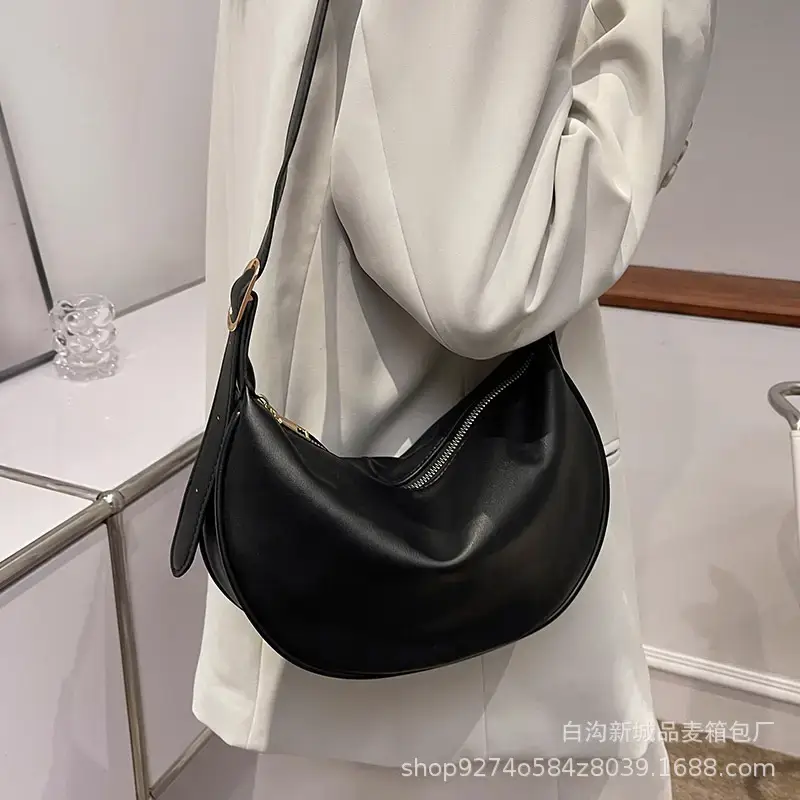 Brown PU Shoulder Bag for Women Commuting Lightweight - Image 7