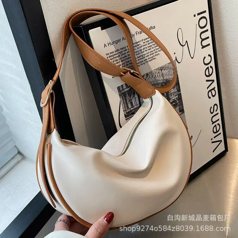 Brown PU Shoulder Bag for Women Commuting Lightweight - Image 9
