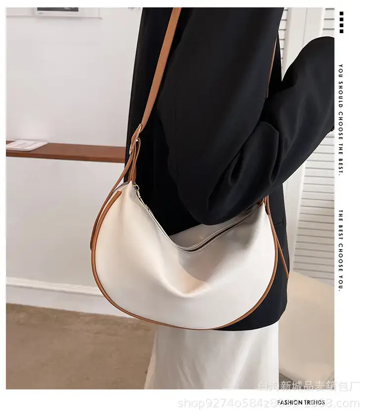Brown PU Shoulder Bag for Women Commuting Lightweight — feature 1