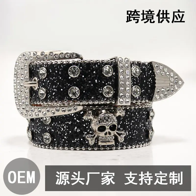 Punk Rhinestone Belt with Diamond Inlays - Image 35