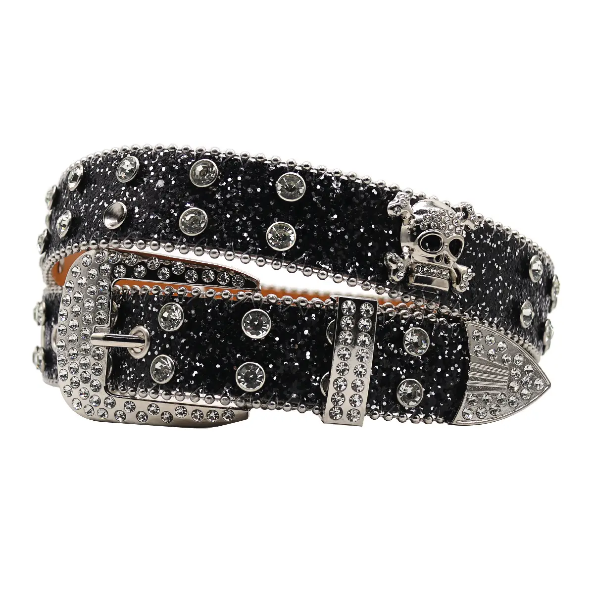 Punk Rhinestone Belt with Diamond Inlays - Image 36