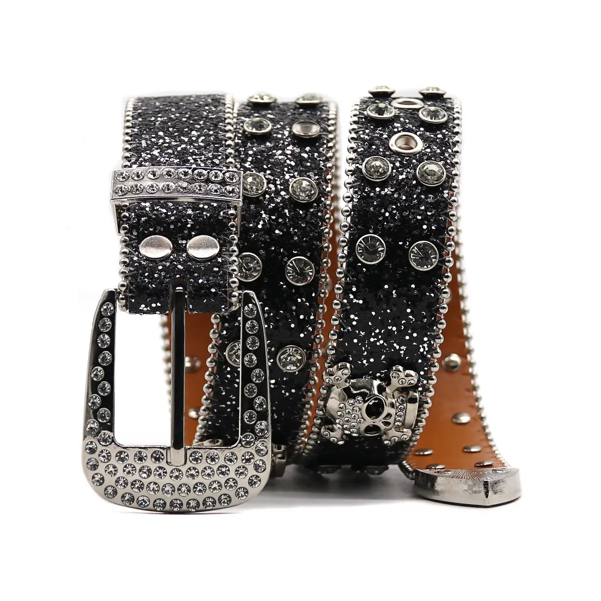 Punk Rhinestone Belt with Diamond Inlays - Image 37
