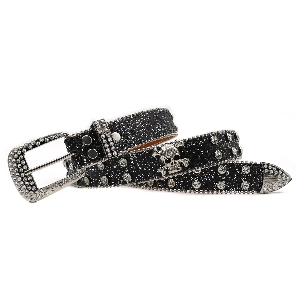 Punk Rhinestone Belt with Diamond Inlays - Image 39