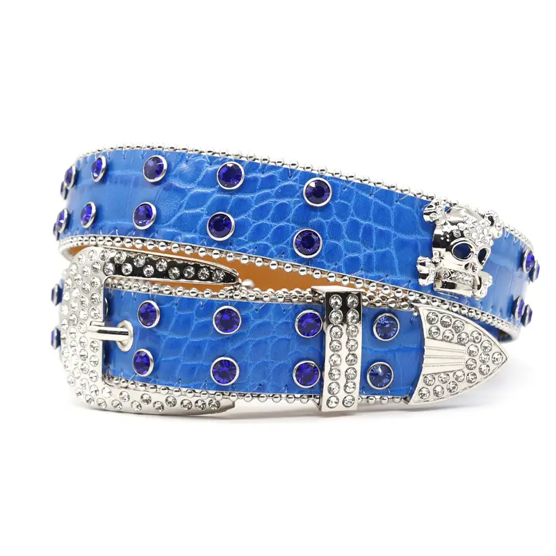 Punk Rhinestone Belt with Diamond Inlays - Image 11