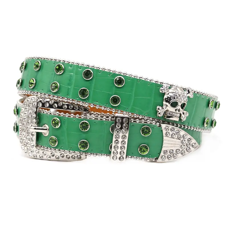 Punk Rhinestone Belt with Diamond Inlays - Image 12
