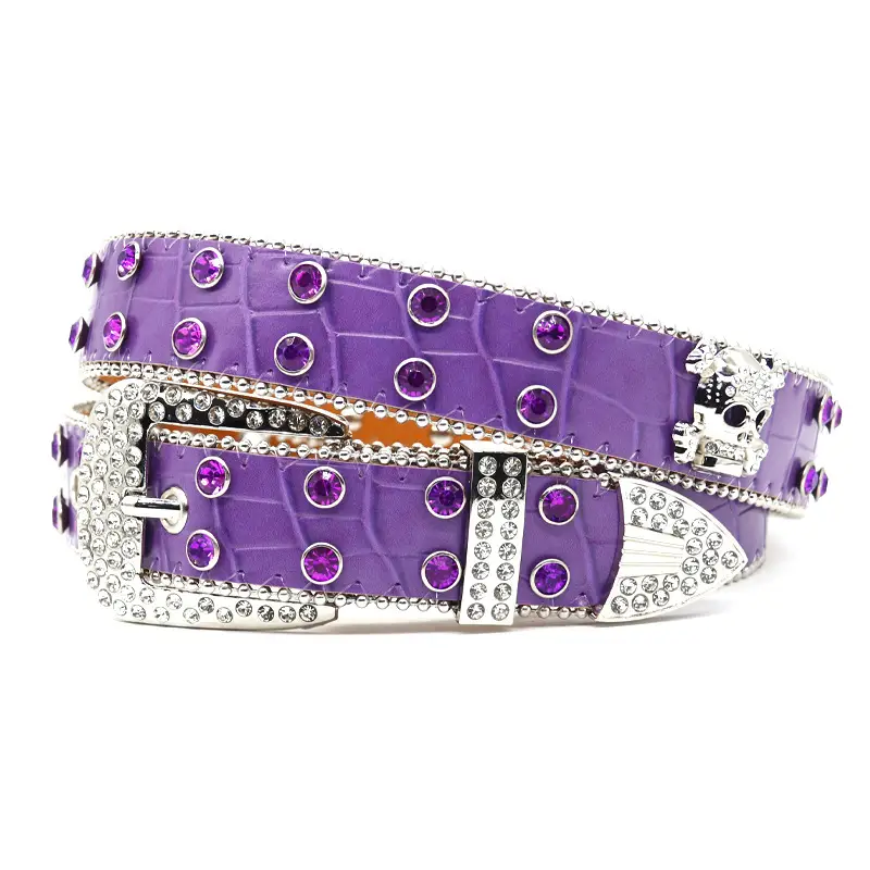 Punk Rhinestone Belt with Diamond Inlays - Image 13