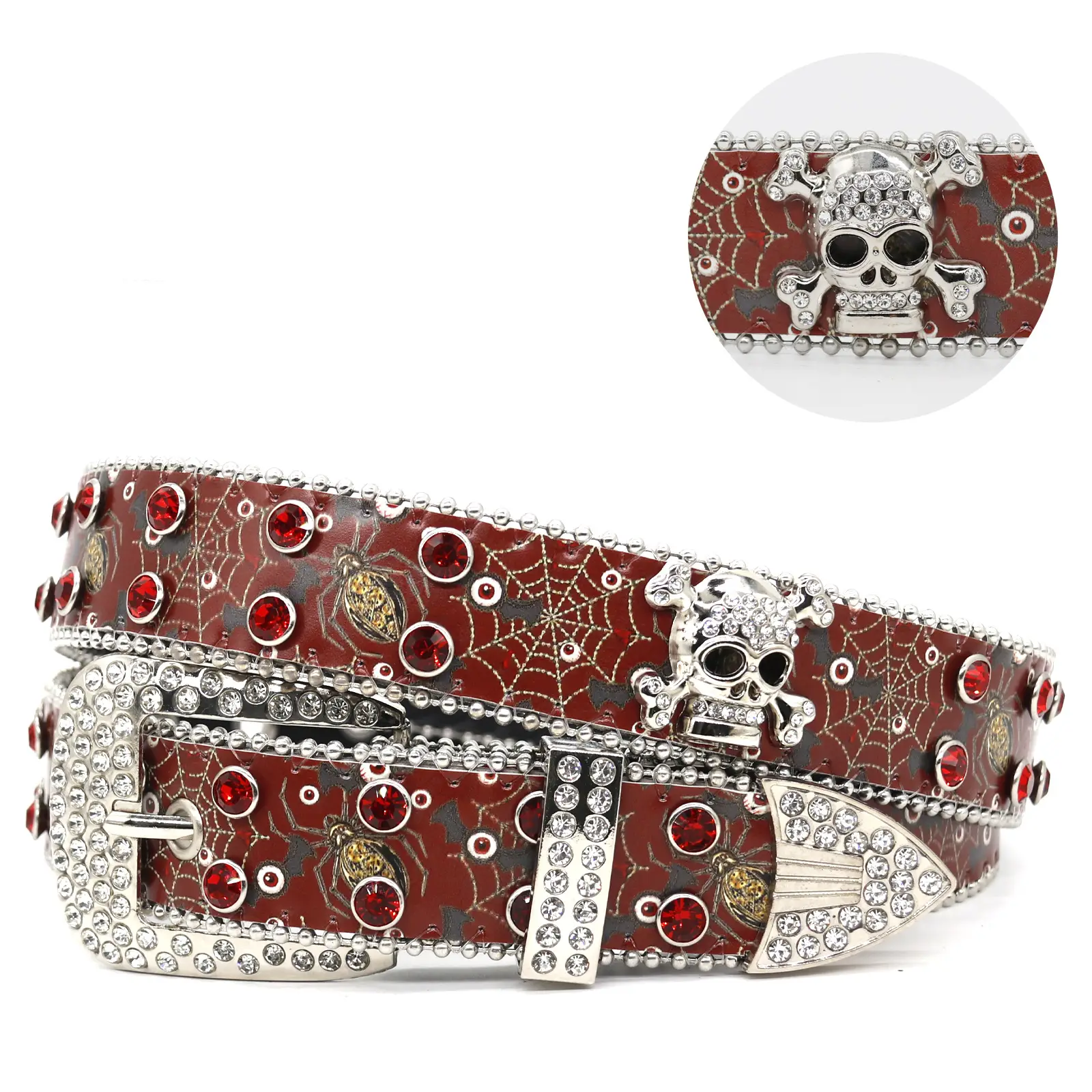 Punk Rhinestone Belt with Diamond Inlays - Image 29