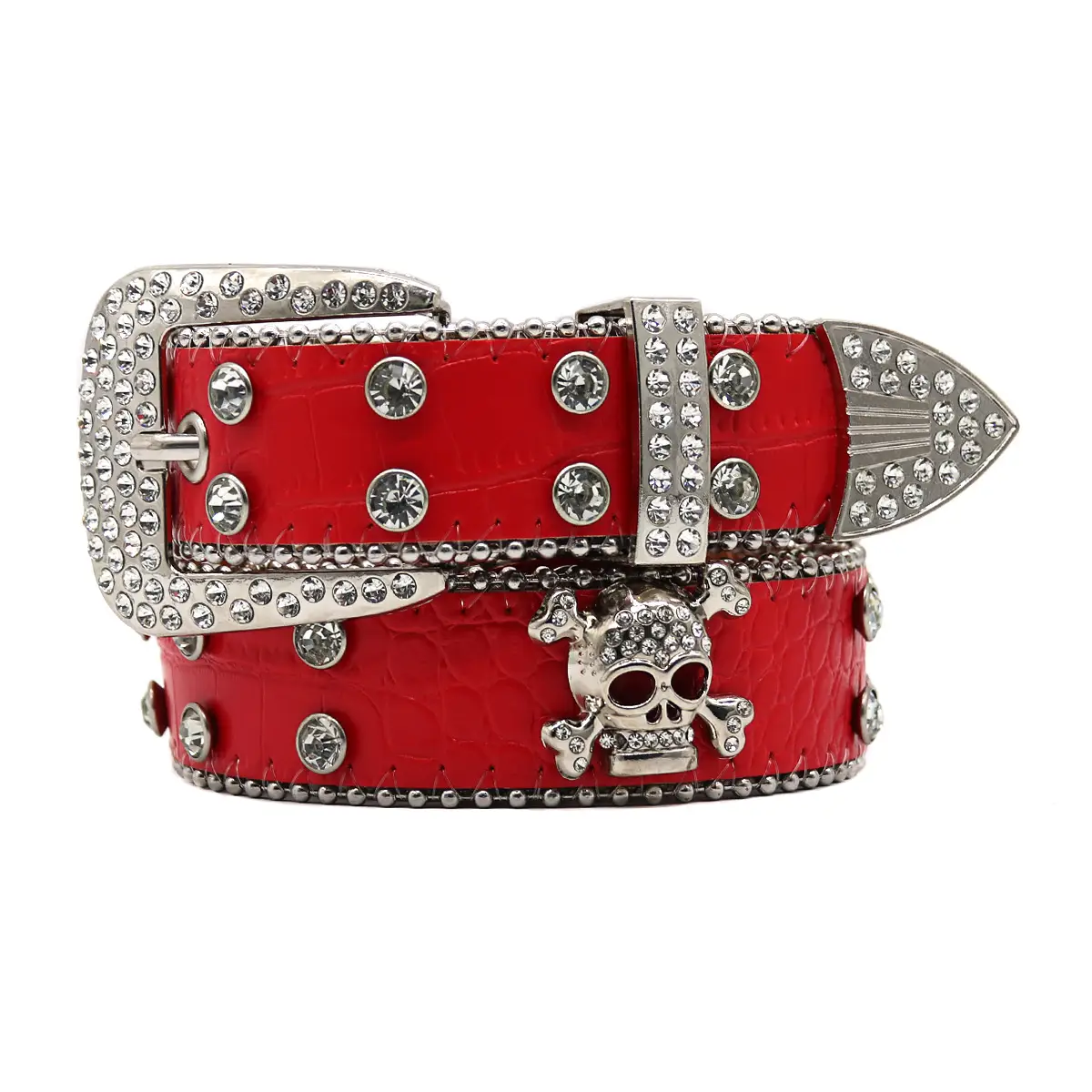 Punk Rhinestone Belt with Diamond Inlays - Image 3