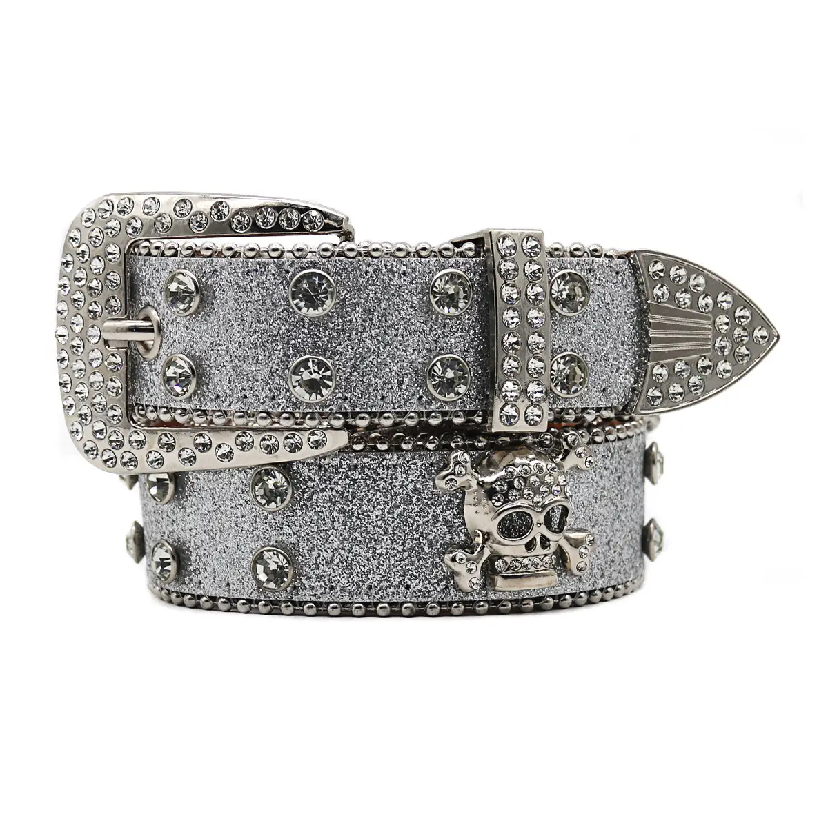 Punk Rhinestone Belt with Diamond Inlays - Image 6