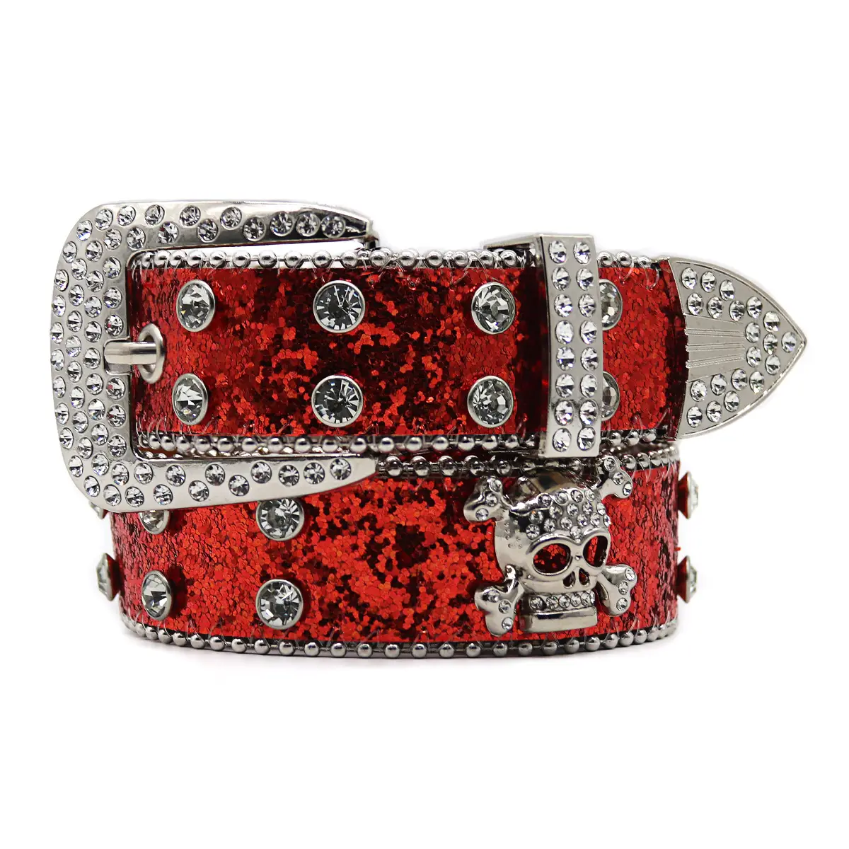 Punk Rhinestone Belt with Diamond Inlays - Image 7