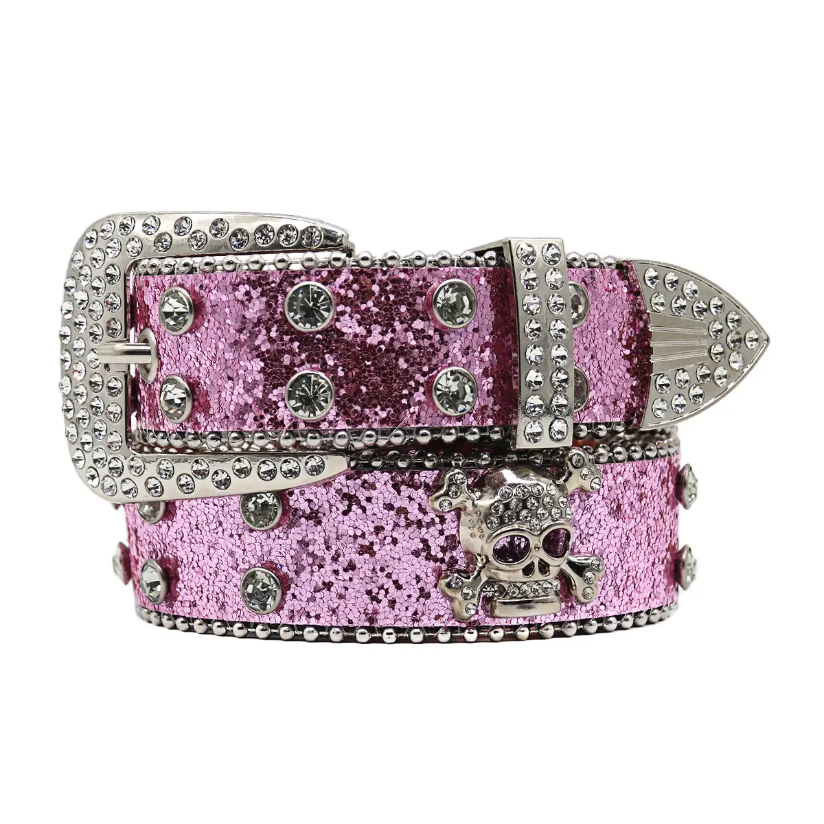 Punk Rhinestone Belt with Diamond Inlays - Image 9