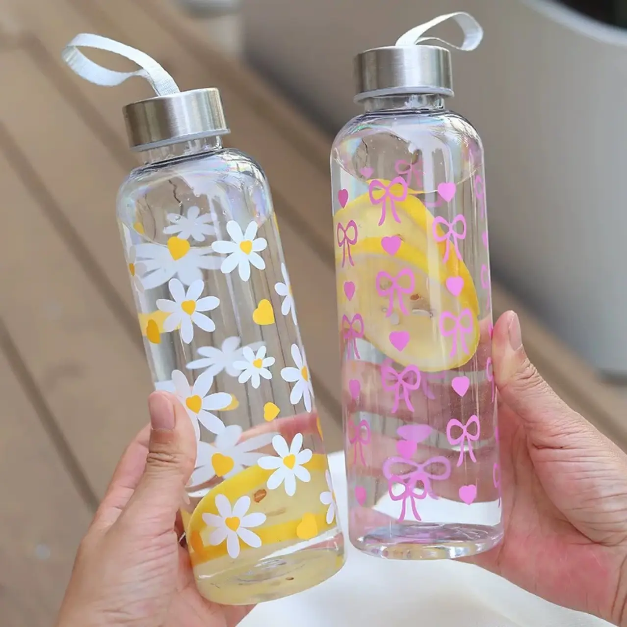 Portable Leak-Proof Water Bottle with Custom Designs