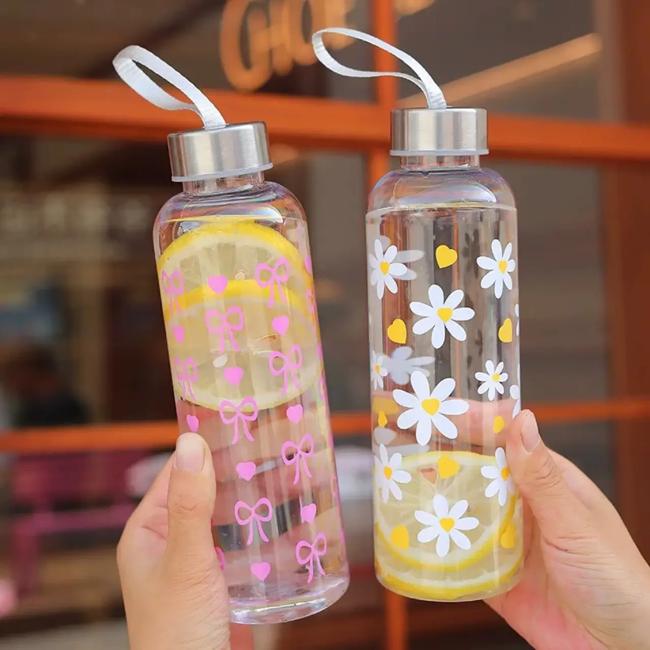 Portable Leak-Proof Water Bottle with Custom Designs