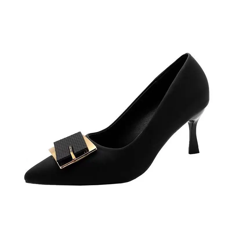 2023 Summer New Pointed Stiletto Heel All-match High Heels Women's French Style Elegant ol Fashion Wine Cup Heel Sexy Women's Shoes - Image 7